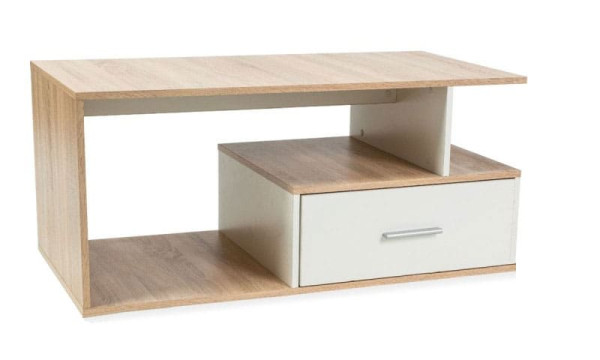 Журнальний стіл Signal Sia Дуб сонома/Білий Журнальний стіл Signal Sia Дуб сонома/Білий-0