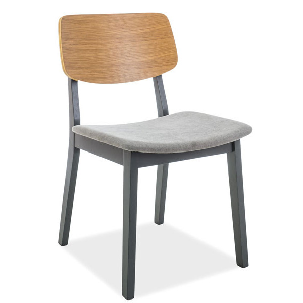 Стул Signal Benito Серый Дуб Графит Стул Signal Benito Серый Дуб Графит-0