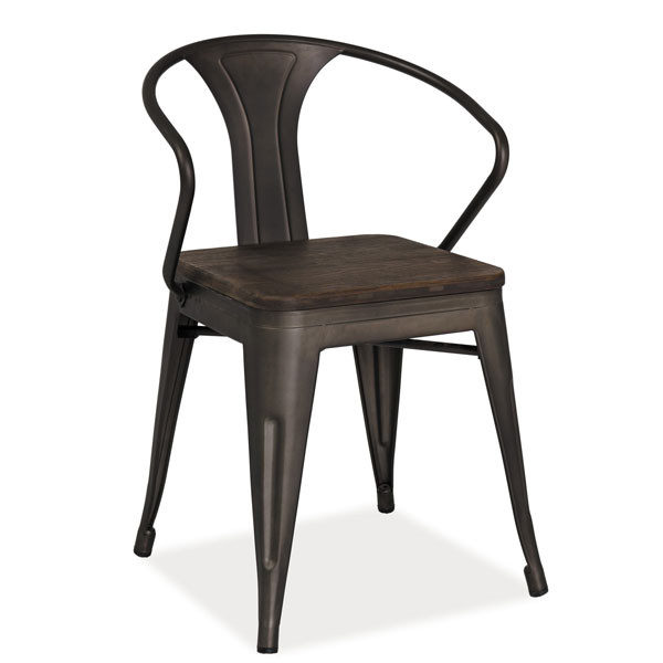 Стул Signal Alva Темный орех-графит-0