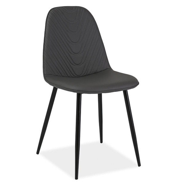 Стул Signal Teo A Серый-черный-0