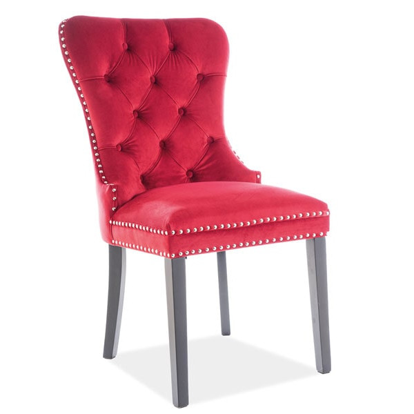 Стілець Signal August Velvet Бордовий-0