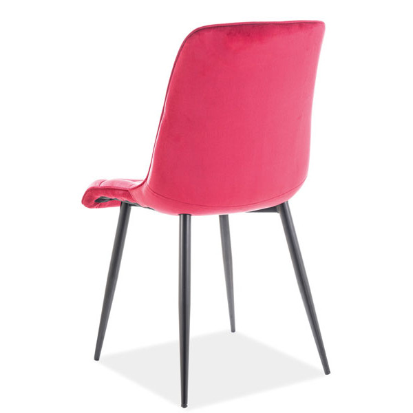 Стул Signal Chic Velvet Бордовый-Черный-1