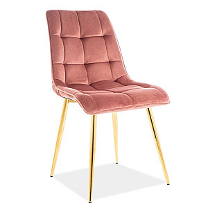 Стул Signal Chic Velvet Античная роза-Золотой