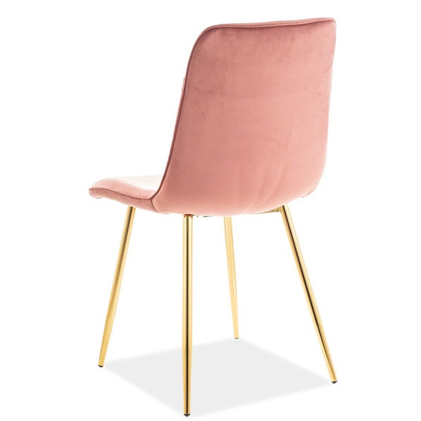Стул Signal Eros Velvet Античная роза-Золотой-1