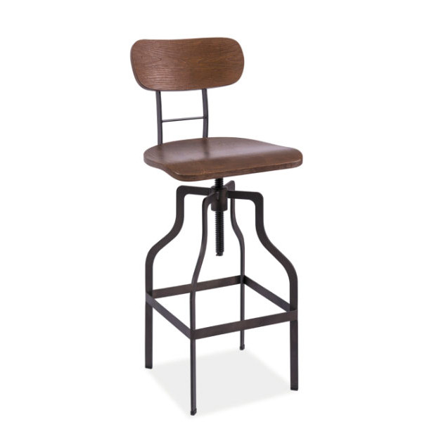 Барный стул Signal Drop Темный орех-0