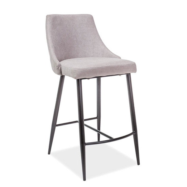 Стілець барний Signal Nobel H-1 Сірий-чорний Стілець барний Signal Nobel H-1 Сірий-чорний-0