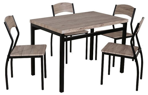 Обідній стіл Signal Astro Дуб/Чорний-0