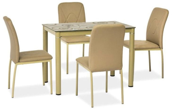 Обідній стіл Signal Damar Темно-бежевий-0