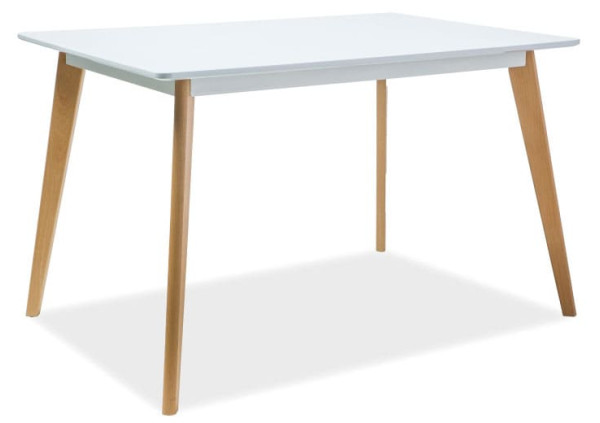 Обідній стіл Signal Declan I Білий/Бук-0