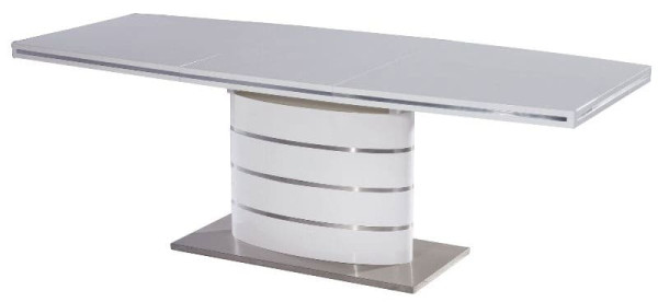 Стол раскладной обеденный Signal Fano 140(200)х90 Белый-0