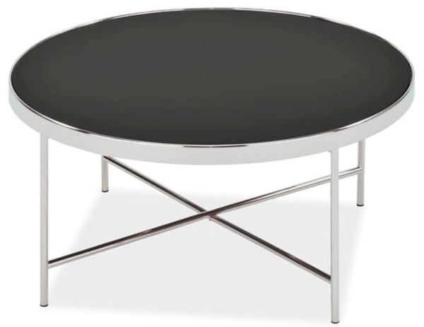 Журнальний стіл Signal Gina B Чорний/Хром-0