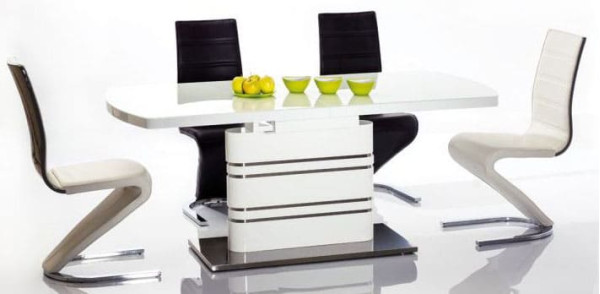 Стіл розкладний обідній Signal Gucci 140(200)х85 Білий-0