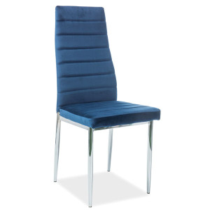 Стул Signal H-261 Velvet Синий хром
