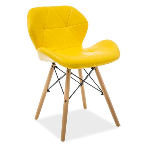 Стул Signal Matias Желтый Бук Стул Signal Matias Желтый Бук-0