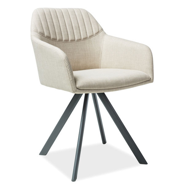 Стул Signal Milton II Серый-бежевый Стул Signal Milton II Серый-бежевый-0