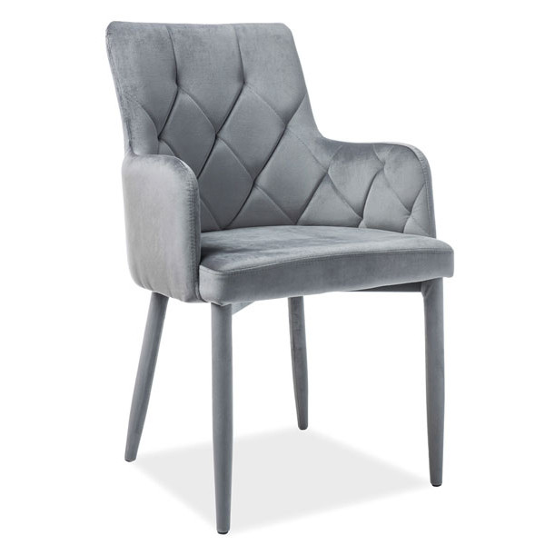 Стілець Signal Ricardo Velvet Сірий-0