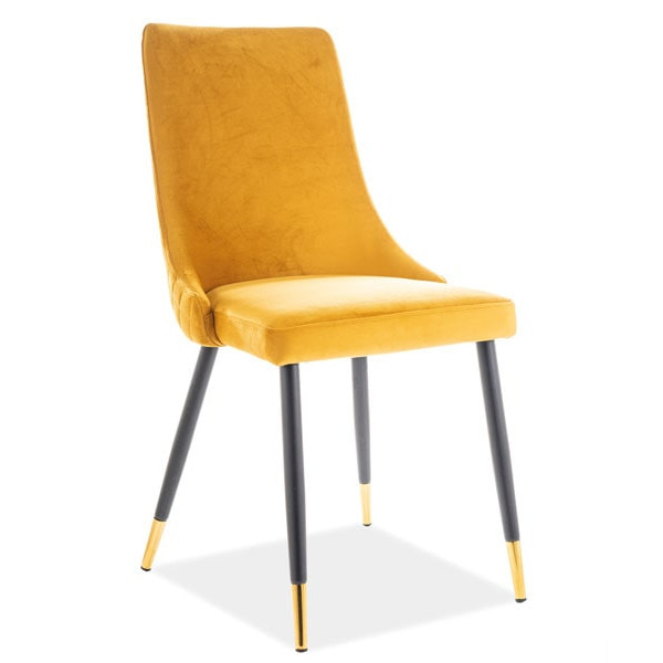 Стілець Signal Piano Velvet Каррі-Чорний-0