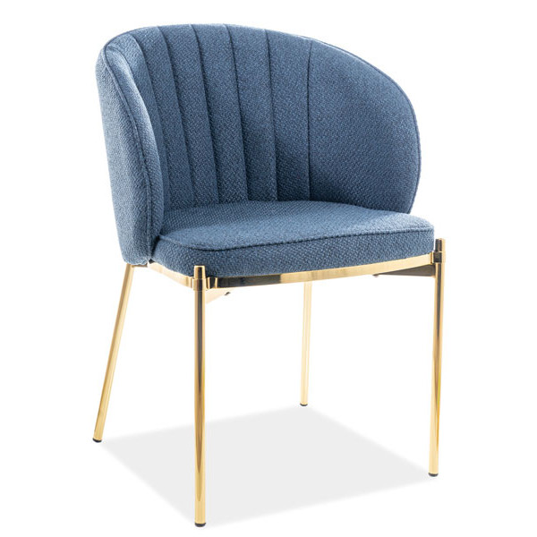 Стілець Signal Prado Синій-Золотий-0