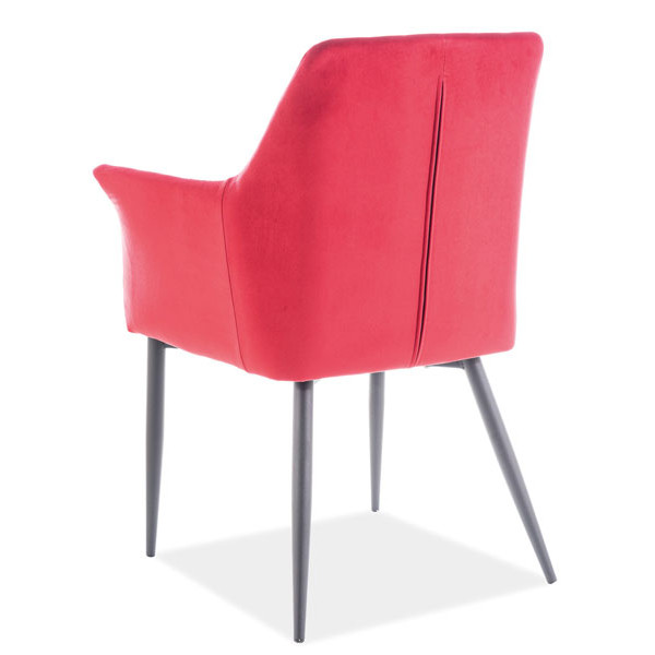 Стул Signal Sergio Velvet Бордовый-Черный-1