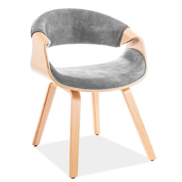 Стул Signal Dakota Velvet Серый Дуб-0
