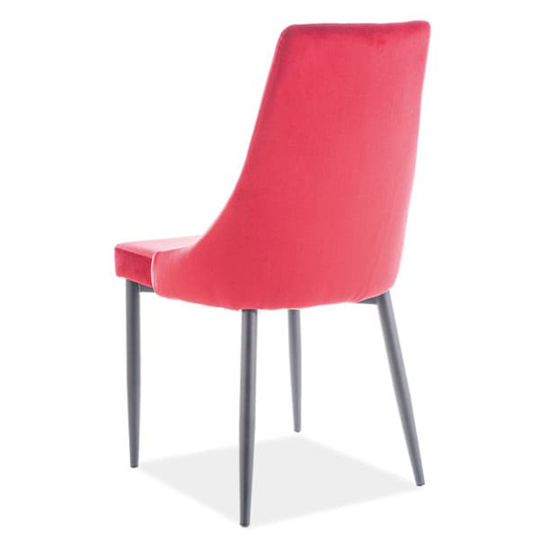 Стул Signal Trix B Velvet Бордовый-Черный-1