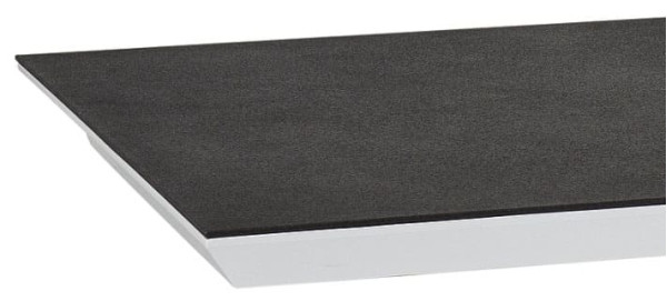 Стол раскладной обеденный Signal Alaras II 120(180)х80 Черный эфект камня/Белый-3