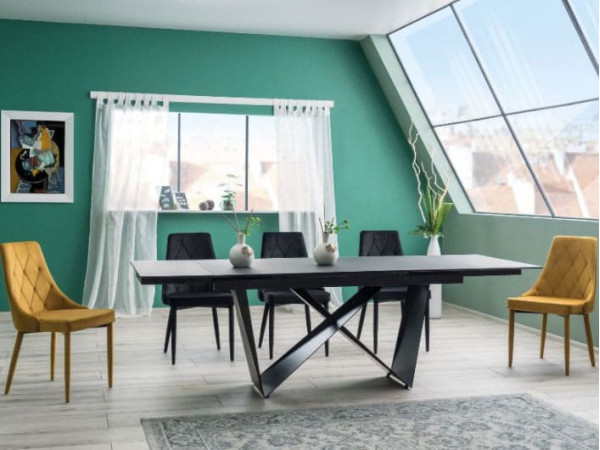 Стіл розкладний обідній Signal Cavalli Чорний-4