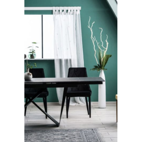 Стіл розкладний обідній Signal Cavalli Чорний-5