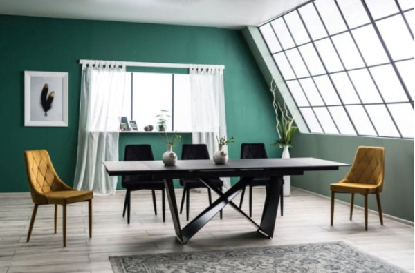 Стіл розкладний обідній Signal Cavalli Чорний-8