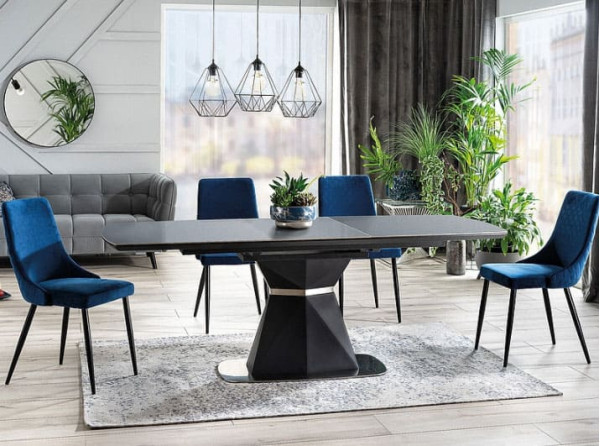 Стол раскладной обеденный Signal Cortez Серый/Антрацит-6