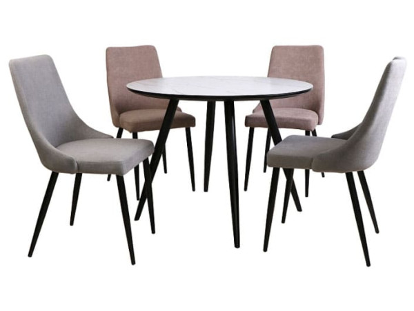 Обеденный стол Signal Ideal Ефект мармура/Черный каркас-2