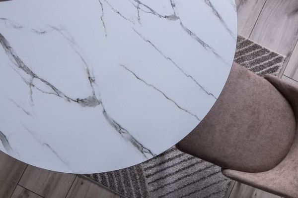 Обеденный стол Signal Ideal Ефект мармура/Черный каркас-5