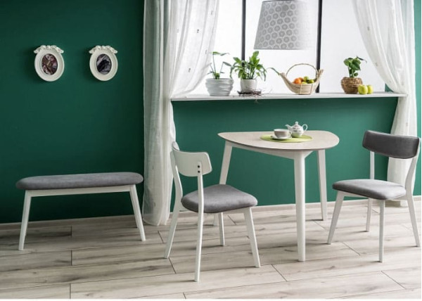 Обідній стіл Signal Karl Дуб білий/Білий-3