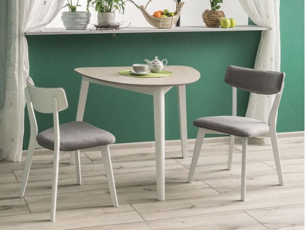 Обідній стіл Signal Karl Дуб білий/Білий-4