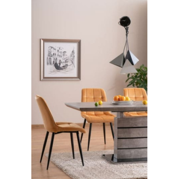 Стол раскладной обеденный Signal Leonardo Серый-2