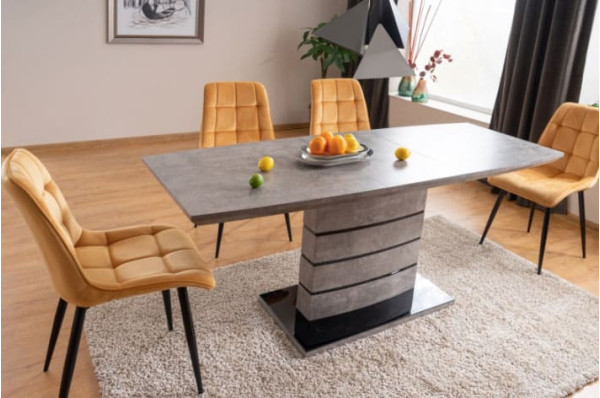 Стол раскладной обеденный Signal Leonardo Серый-8