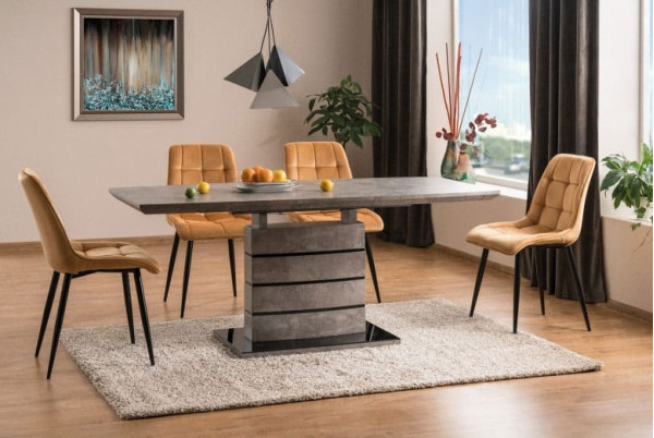 Стол раскладной обеденный Signal Leonardo Серый-9