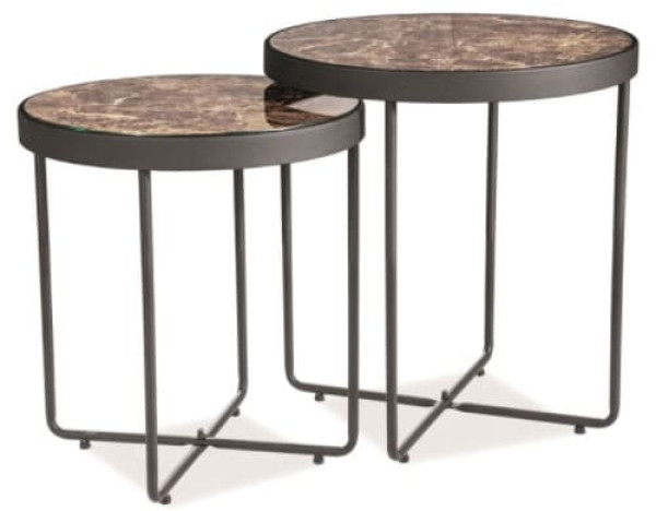 Журнальный стол Signal Manta Мармур/Черный-0