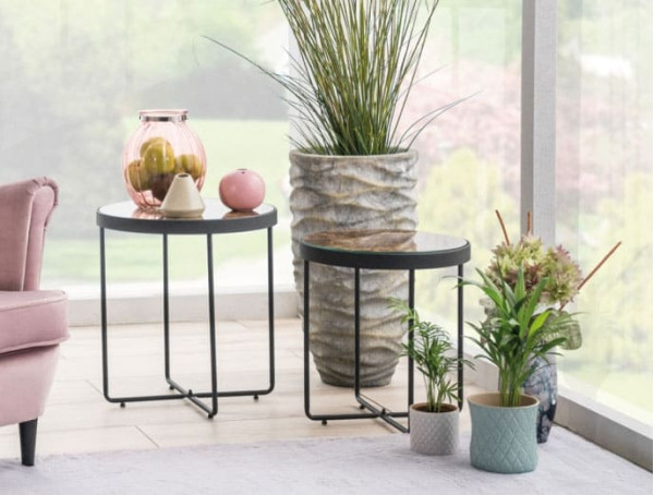 Журнальный стол Signal Manta Мармур/Черный-1