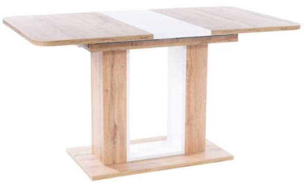 Стол раскладной обеденный Signal TWINS Дуб Артизан/Белый-0