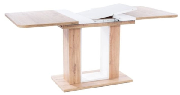 Стол раскладной обеденный Signal TWINS Дуб Артизан/Белый-2