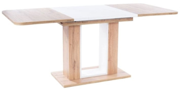Стол раскладной обеденный Signal TWINS Дуб Артизан/Белый-1