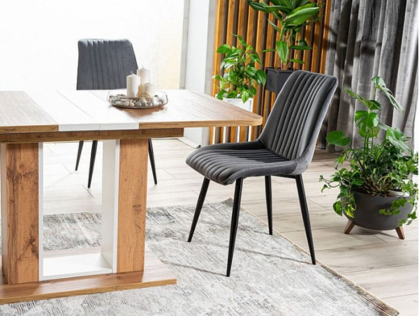 Стол раскладной обеденный Signal TWINS Дуб Артизан/Белый-4