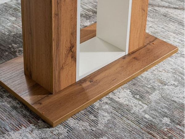 Стол раскладной обеденный Signal TWINS Дуб Артизан/Белый-8