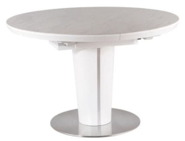 Стол раскладной обеденный Signal Orbit 120 Ceramic Белый Эффект Мармура/Белый-0
