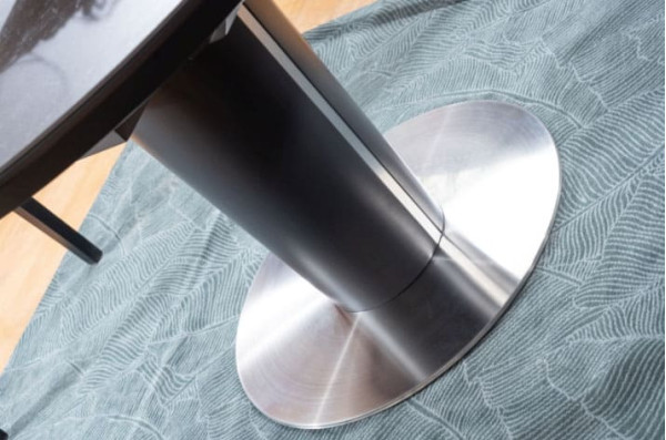 Стіл розкладний обідній Signal Orbit 120 Ceramic Сірий Ефект Мрамора/Антрацит-4