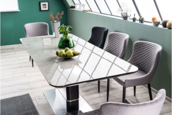 Стол раскладной обеденный Signal Pallas Ceramic Эфект Мармура/Черный-10