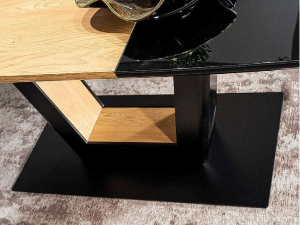 Стол раскладной обеденный Signal Sydney Черный/Дуб-6