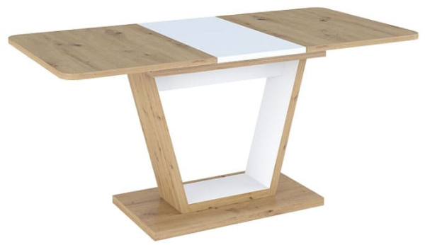 Стіл розкладний обідній Signal NIGEL Дуб Артизан/Білий-1