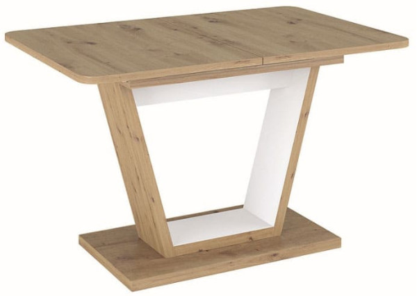 Стіл розкладний обідній Signal NIGEL Дуб Артизан/Білий-0